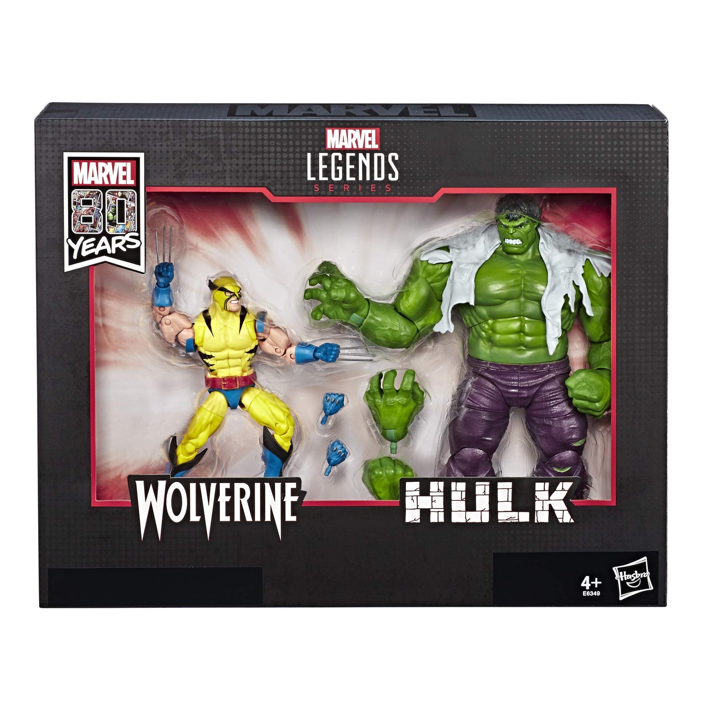 Marvel Legends 80Th Anniversary Wolverine And Hulk 6-Inch Action Figures - Exclusive