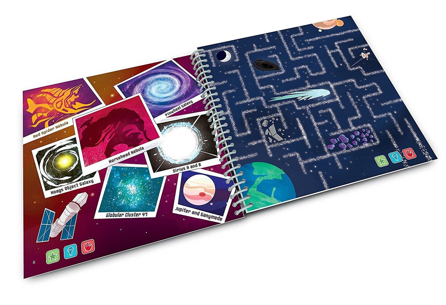 LeapFrog LeapStart 1st Grade Activity Book - Space Science, Cardboard, Multicolor, Model 80-21610E
