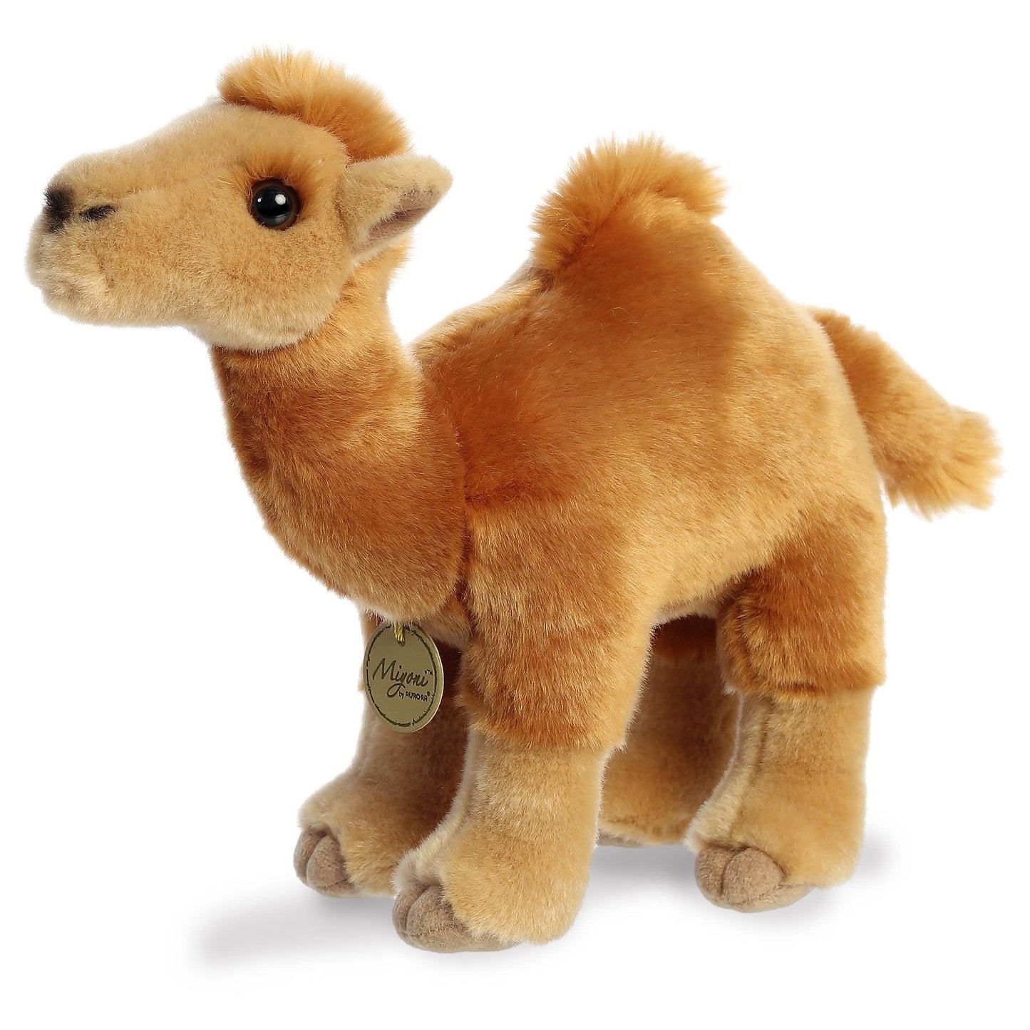 Aurora® Realistic Miyoni® Dromedary Camel Stuffed Animal - Lifelike Detail - Cherished Companionship - Brown 11 Inches