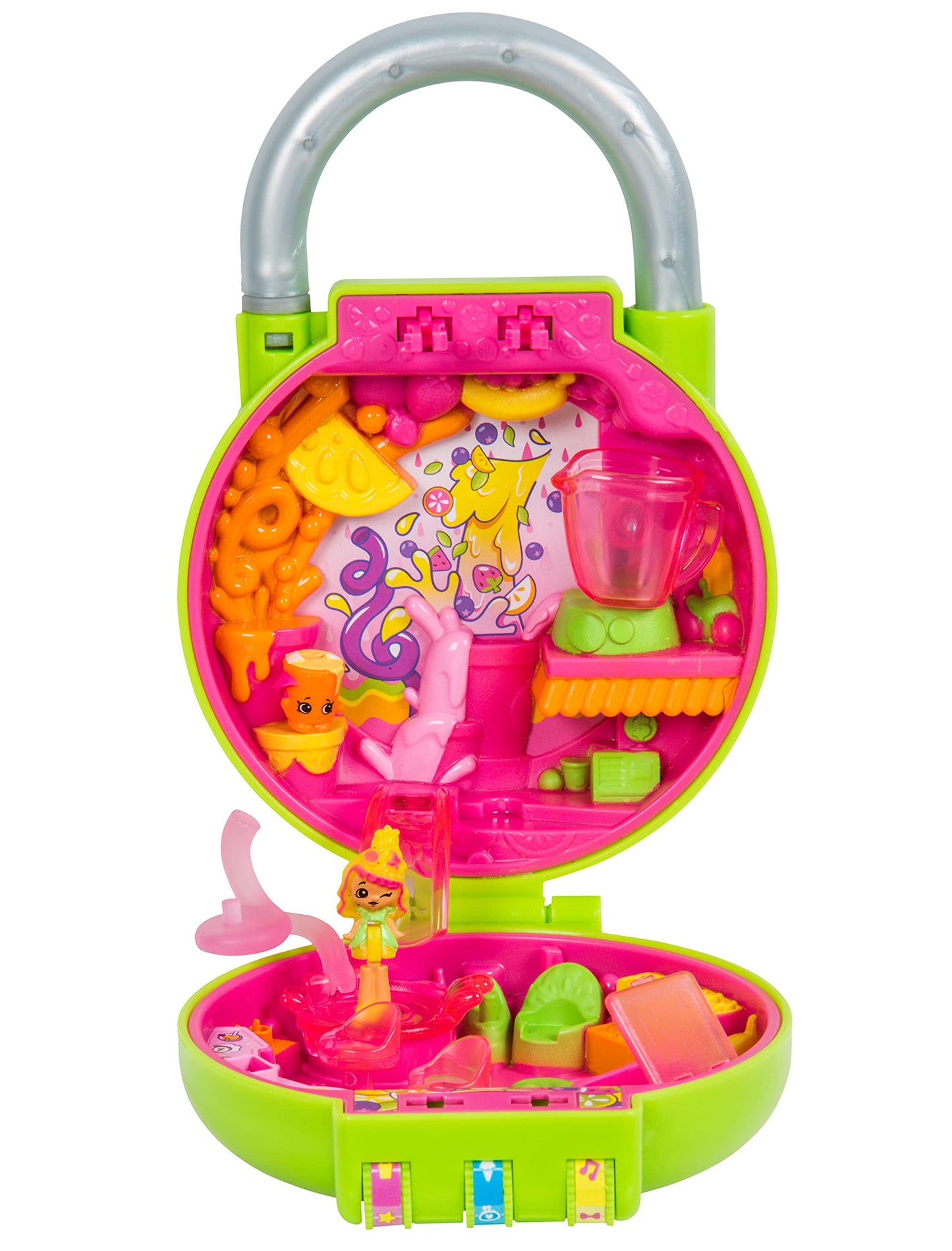 Shopkins Lil' Secrets Playset - Collectable Mini Playset with Secret with Shoppie and Shopkin Toy Inside - Cutie Fruity Smoothies