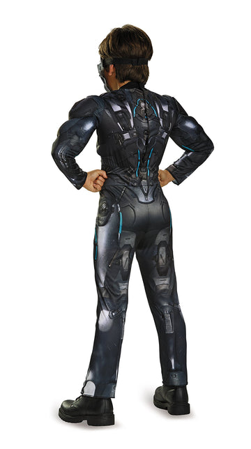 Spartan Locke Classic Muscle Halo Microsoft Costume, Small/4-6 Black