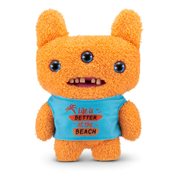 Fuggler Vacay Vibes By Zuru, Funny Ugly Monster, Plush, Collectible, Toy (Reek-O - Orange)