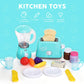 TOY Life Play Kitchen Accessories Toddler Kitchen Playset Toy Kitchen Appliances Kitchen Sets for Kids Ages 4-8 Kid Blender Toy