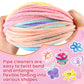 HOIRIX 300Pcs Pipe Cleaners Chenille Stem,Pipe Cleaner Crafts,Craft Supplies Bulk for DIY Arts Crafts Project,7Colors (Macaron)