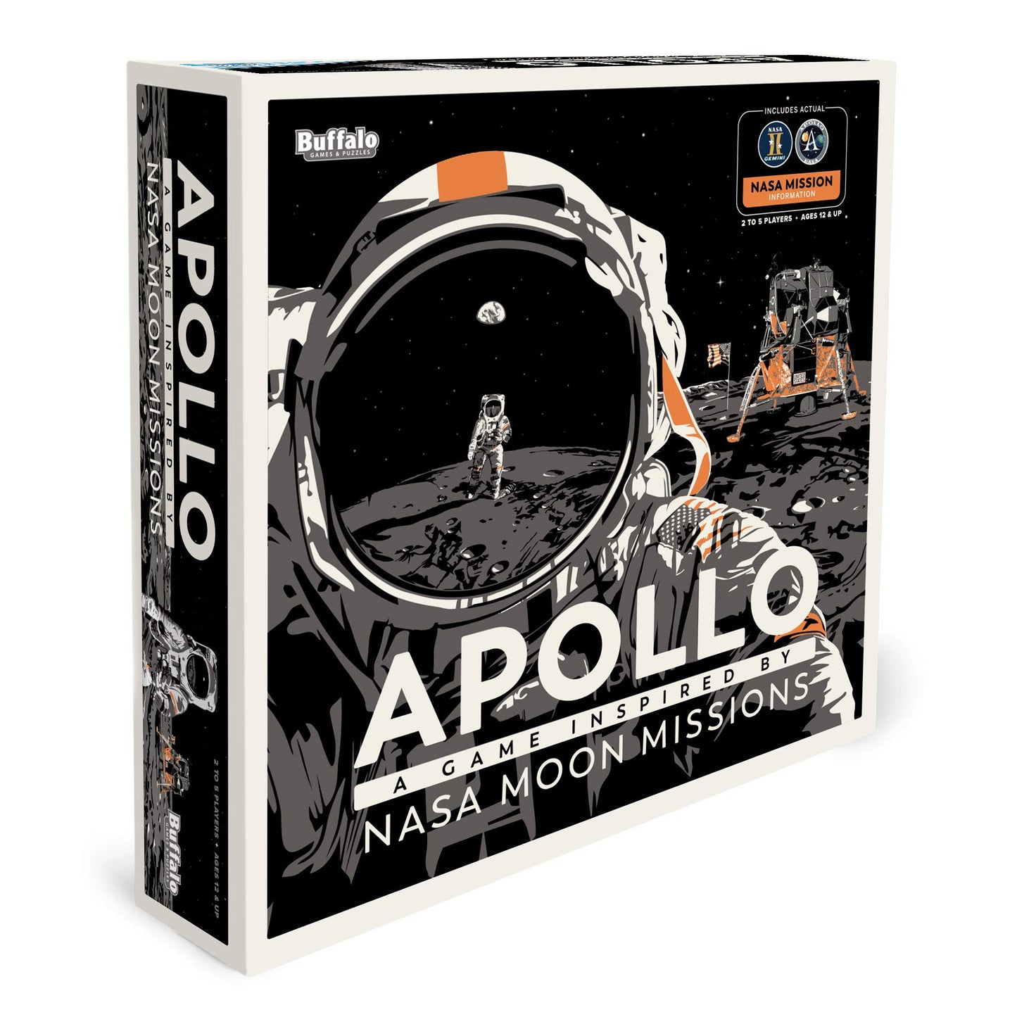 Buffalo Games Apollo NASA Long Play Strategy Game - Multicolor Cardstock - Great for Game Night (Model 258)