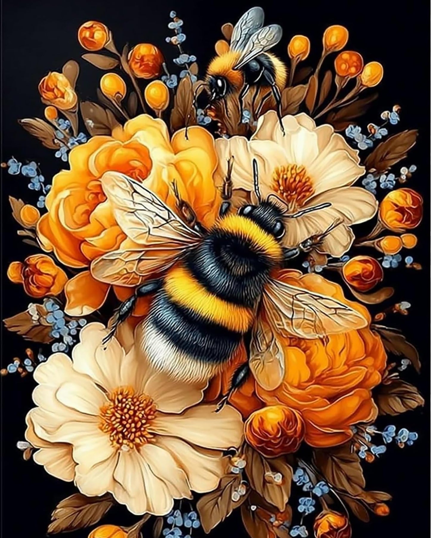 Tulip N Turtle Bumblebee Signature Series Tube Packing Ss 02, 24 Colours Diy Acrylic Paint By Number Kit For Adults, Beginner Ca