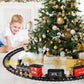 Shemira Christmas Train Set, Train Toys For Boys Girls,Toy Train With Light Smoke And Sound,Steam Train Set For Around Christmas