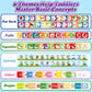 Torlam Toddler Learning Books: My First Library Flipbook - Fruit & Vegetable, Animal, Color And Shape Toys, Mini Board Books Set - 4 Pcs