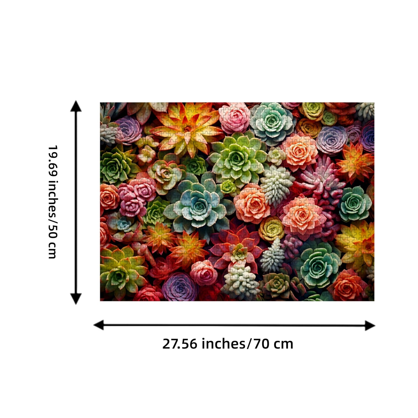 1000 Piece Puzzle For Adults - Succulent Plants Puzzle - Family Puzzle Toys, Puzzle Puzzles Gift (Succulent, 1000 Pieces)