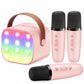 Yll Mini Karaoke Machine For Kids Adults: Portable Loud Speaker With 3 Wireless Microphones -Most Popular Birthday Party Gifts F