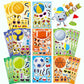 24 Pcs Sport Ball Stickers For Kids, Make A Face Stickers, Make Your Own Mix And Match Sticker Sheets, Basketball, Baseball, Foo