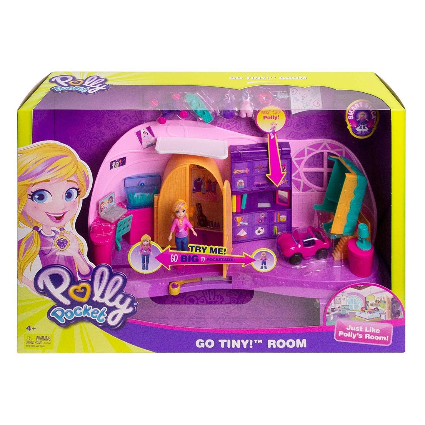 Polly Pocket Transformation Playset - Standard Size, Multicolor, Plastic, Model FRY98