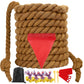 WYRJXYB Field Day Tug a War Rope Games 60FT for Kids and mature-themed  Outdoor Outside Activities Carnival Easter Games for Kids Family Reunion Birthday Party Lawn Picnic Yard Game for Team Building  Brown