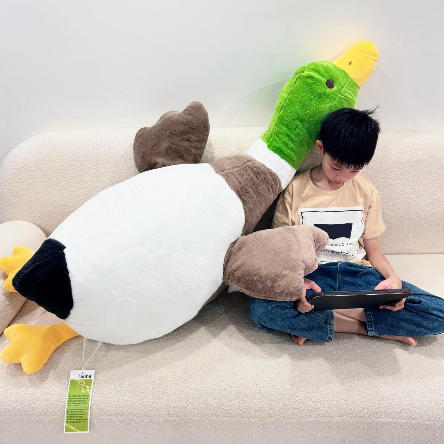 Tanha Mallard Duck Plush, Duck Plush Stuffed Animals (Mallard Duck, 62Inch / 160Cm)