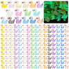 Crtwdman 240Pcs Luminous Mini Resin Ducks,Tiny Ducks Glow In The Dark,Little Ducks,Small Ducks To Hide,Miniature Figures For Par