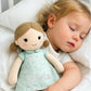 Linzy Personalized 15 Soft Plush Light Blue Emily Rag Doll with Embroidered Name - My First Rag Doll for Girls  Mueca de Trapo Personalizada  Customized Snuggle Toy for Kids