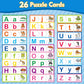 Kasfalci Alphabet Puzzle Cards,Abc Puzzle,Alphabet Learning Toys,Abc Learning For Toddlers Kids,Matching Letter Game,Preschool L