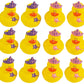 Cool Rubber Duckies For Girls Pink And Purple Princess Star (2') Standard Size. (12 Pack) Cute Duck Bath Tub Pool Toys. (Princess Rubber Ducks)