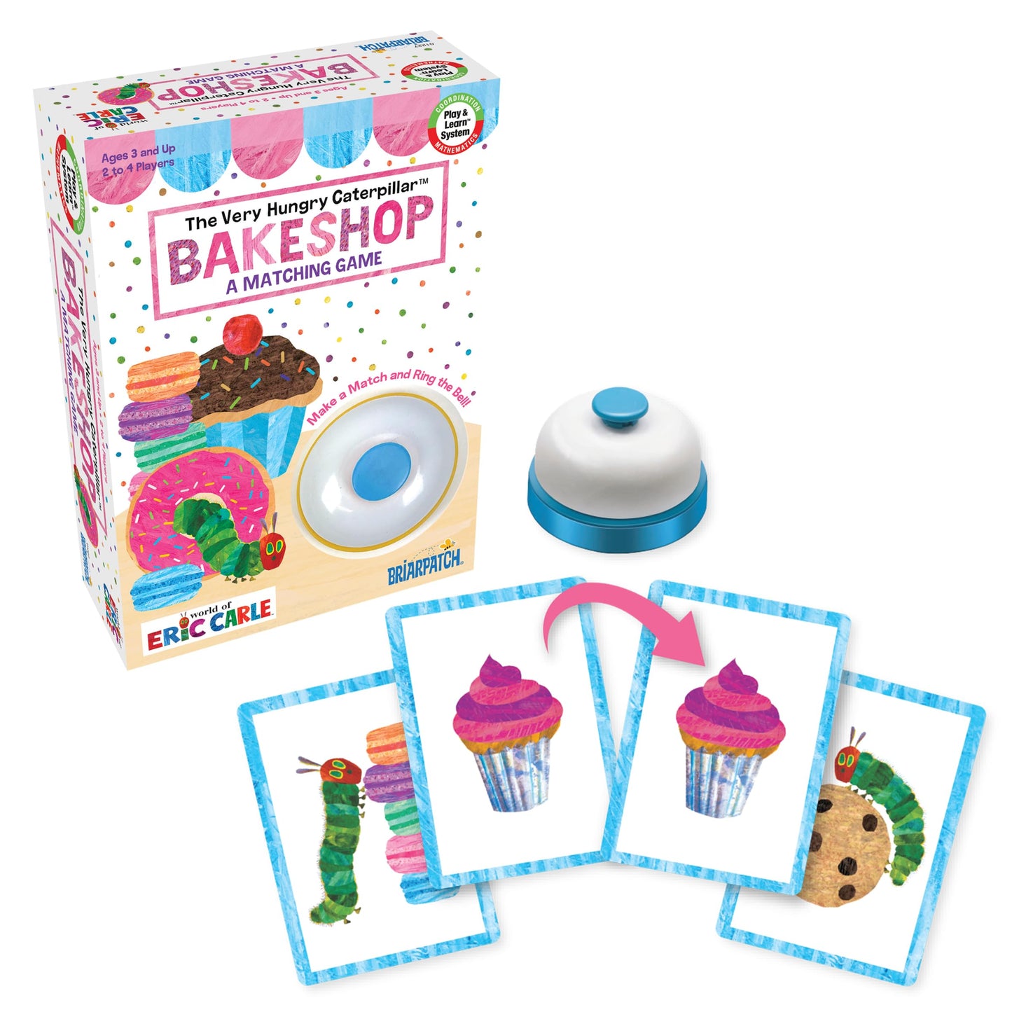 Briarpatch The Very Hungry Caterpillar Bakeshop Matching Game - Preschool Learning, Cardboard, One Size, Model 01227