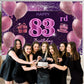 83Rd Birthday Decorations For Girls Imisi Happy Birthday Banner Pink Decorations For A Party Birthday Backdrop For Women