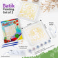 KS Innovative Malaysian Batik Organic Colors Painting Kit - 2-in-1 Art Craft Set for Adults & Kids (Parrot, Elephant)