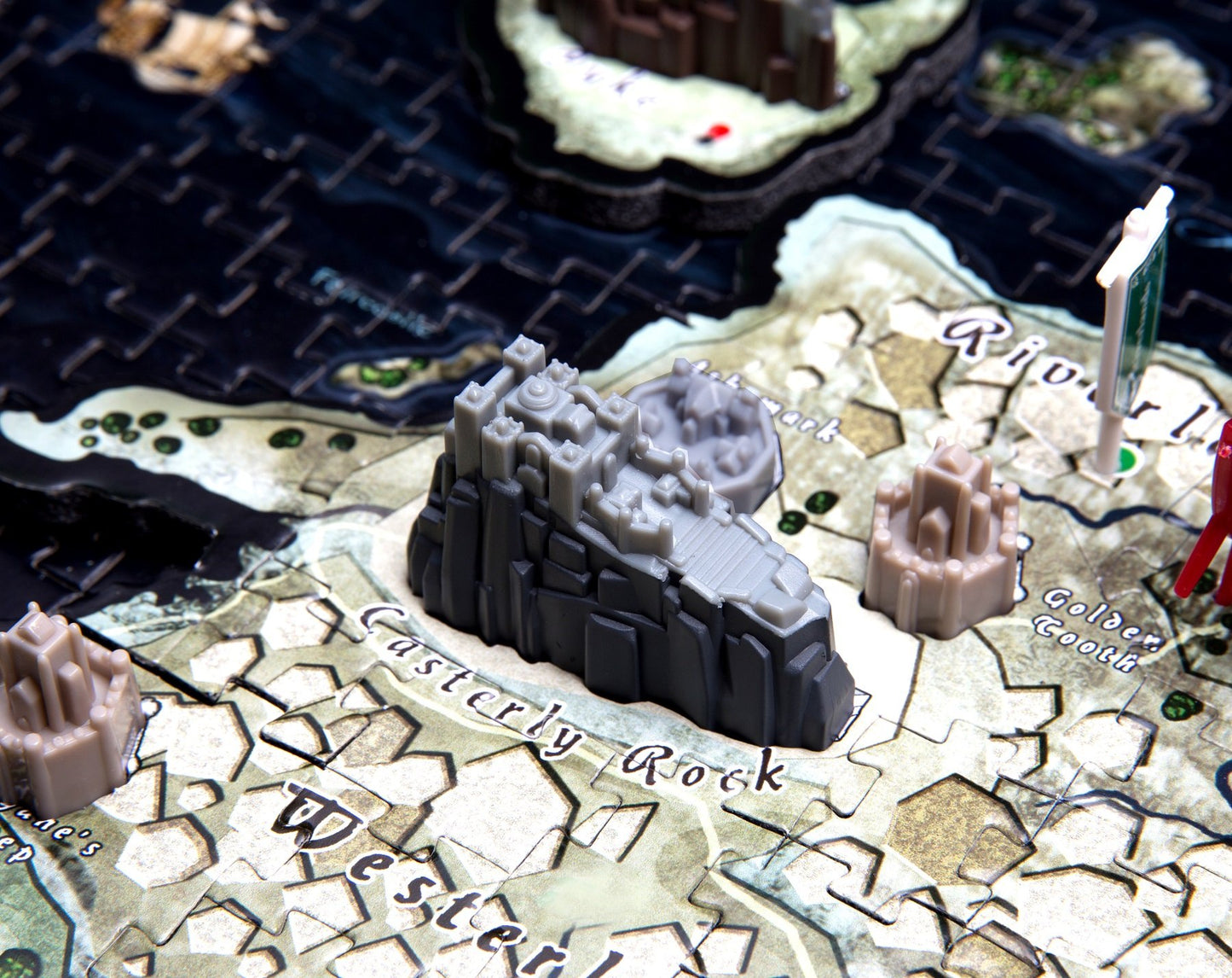 Ventura Games 4D Cityscape Game of Thrones 3D Mini Puzzle (350 Pieces) - Westeros Model 51001, Cardboard Construction