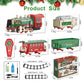 Juqu Train Set, Christmas Train With Remote Control Train Toys W/Smoke, Whistle & Lights, Christmas Train Sets For Around The Tr