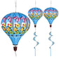 Giant Butterfly Hot Air Balloon Garden Wind Spinners Large Pinwheels Whirligigs Windmill Toys For Kids Yard Decor Lawn Decoratio