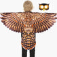 D.Q.Z Bird-Wings-Owl-Costume For Kids With Mask, Dress Up Clothes For Boys Girls Toys Eagle Role Play Hallowen Party (Brown)