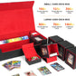 Jaffzora Card Deck Box For Mtg Commander, Large 6 In 1 Card Storage Display Case With 5Pcs Tcg Deck Boxes & Dice Tray, Holds 240