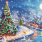 1000 Piece Puzzle For Adults Christmas Village Christmas Puzzle, Snowy Eve Christmas Puzzles 1000 Pieces, Christmas Scene 1000 P