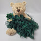 KINNEX COLLECTIONS SINCE 1997 20'' Quince Anos Quinceanera Last Doll Teddy Bear with Dress (Centerpiece) ~ ARC16832-33R (Emerald