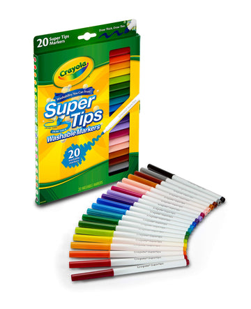 Crayola 20 Ct Super Tips Washable Markers