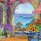 Buffalo Games 300 Piece Jigsaw Puzzle - Warmth of The Mediterranean, Large Size, Multicolor, Model 22121, Perfect for Game Nights