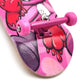 Spitboards Fingerboard Bearing Wheels, Cnc Polyurethane, Set Of 4, Pink