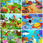Puzzles for Kids Ages 4-8, 6 Pack Wooden Jigsaw Puzzles 60 Pieces Preschool Educational Learning Toys Set for Boys and Girls