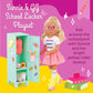 Glitter Girls - 14-Inch Poseable Doll Set - Blonde Hair & Green Eyes - School Locker, Roller Skates & Accessories - Toys for Kid