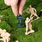 Shindel 100Pcs Army Men Toy Soldiers, Plastic Army Men Playset Green Yellow Soldier Figures 10 Poses For Boys Birthday Gift
