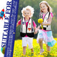 Panitay 24 Pcs Astronaut Costume for Kids Astronaut Vest Space Pilot Dress up Accessories for Nasa Outer Space Theme Party Favor