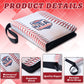 Trugq Baseball Card Binder,9 Pocket Sports Card Binder With 50 Removable Sleeves Can Hold 900 Cards,3-Ring Zipper Baseball Card