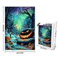 Great Jigsaw Puzzles for mature-themeds 300 Pieces Halloween Pumpkins Forest Puzzles for mature-themeds Toys Gift Family Decoration Kids Puzzle