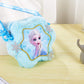 Frozen Elsa Plush Crossbody Shoulder Handbag in Snowflake Shape for Girls Kids Children - Blue