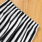 Promoted To Big Sister Boy Halloween Black And White Striped Suit Scary Costume For Kids (6T)