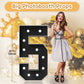 Imprsv Marquee Numbers Black Birthday Decorations: Large 4 Feet Tall Light Up Numbers 5Th 15Th 50Th 75Th Party Decor Big Mosaic