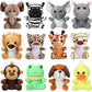 Skylety 12 Pieces Mini Stuffed Animals 4.8 Inch Cute Safari Plush Toys Elephant Lion Giraffe Tiger Puppy Zebra Duck For Jungle Animal Themed Parties Teacher Student Award Prizes
