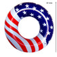 Inflatable Pool Floats - Avocado Pool Raft, Peach Pool Float, Gold Glitter Pool Float (Usa Flag)