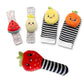 Baby K Rattle Socks & Wrist Rattles And Hand Rattle (Set C + Strawberry) - Newborn Toys For Baby Boy Or Girl - Brain Development Infant Toy - Hand And Foot Rattles Suitable For 3-6, 6-12 Months Babies