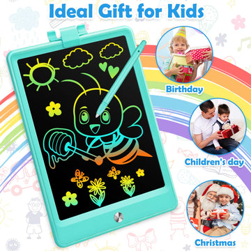 8.5 Inch Lcd Writing Tablet Toys For 3 4 5 6 7 8 Year Old Boys Girls Gifts, Colorful Drawing Board Writing Doodle Pad, Portable Scribbler Boards Educational Toys Gifts For Kids Learning (Blue)