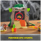 Monster Jam Dragon Dungeon of Doom Playset - Mini Jams Die-Cast Dragon Truck 1:87 Scale - Multicolor - Kids Toys for Boys Ages 3+