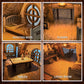 Model Kit mature-themed Miniature House Kit  Doll Houses Book Nook DIY Kit with Furniture and USB -LED Light  Bookshelf Miniature Scenes  Dollhouse Kits for mature-themeds  Children (Hunting-Cabin)